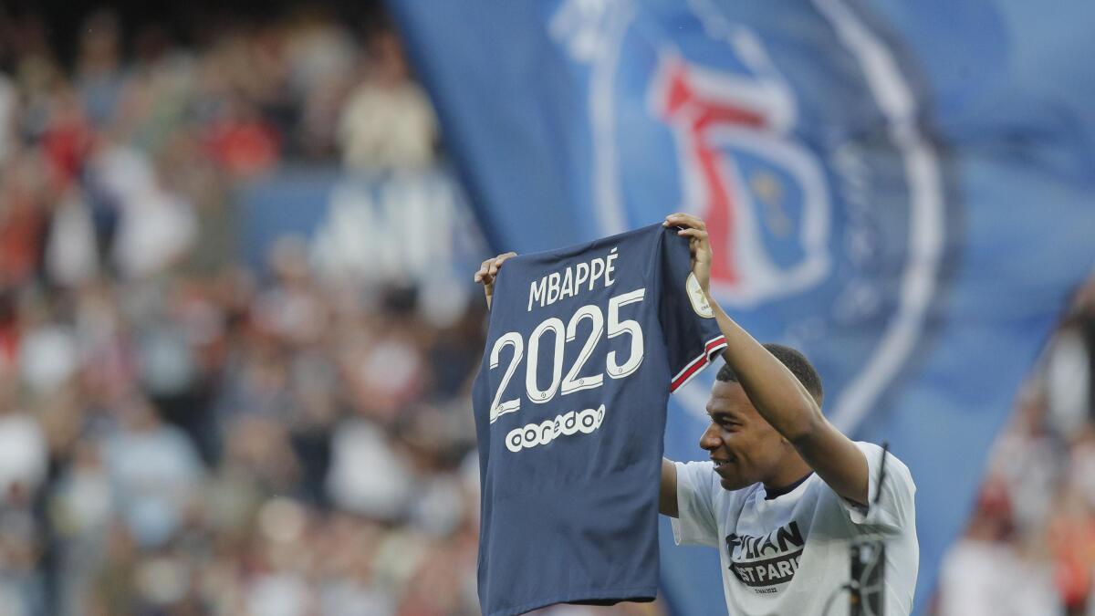 Mbappe signed shirt top